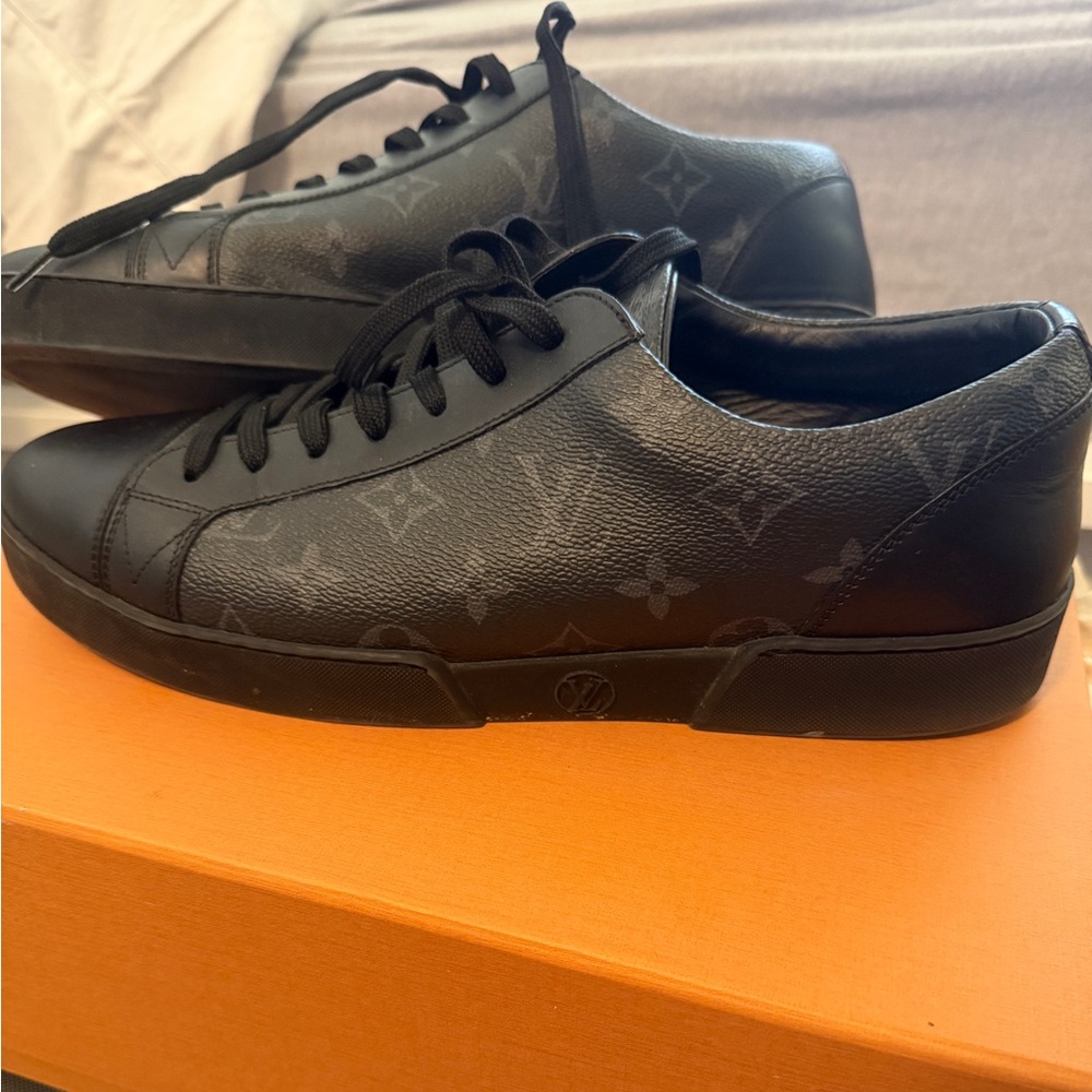 Louis Vuitton Black Monogram Sneakers